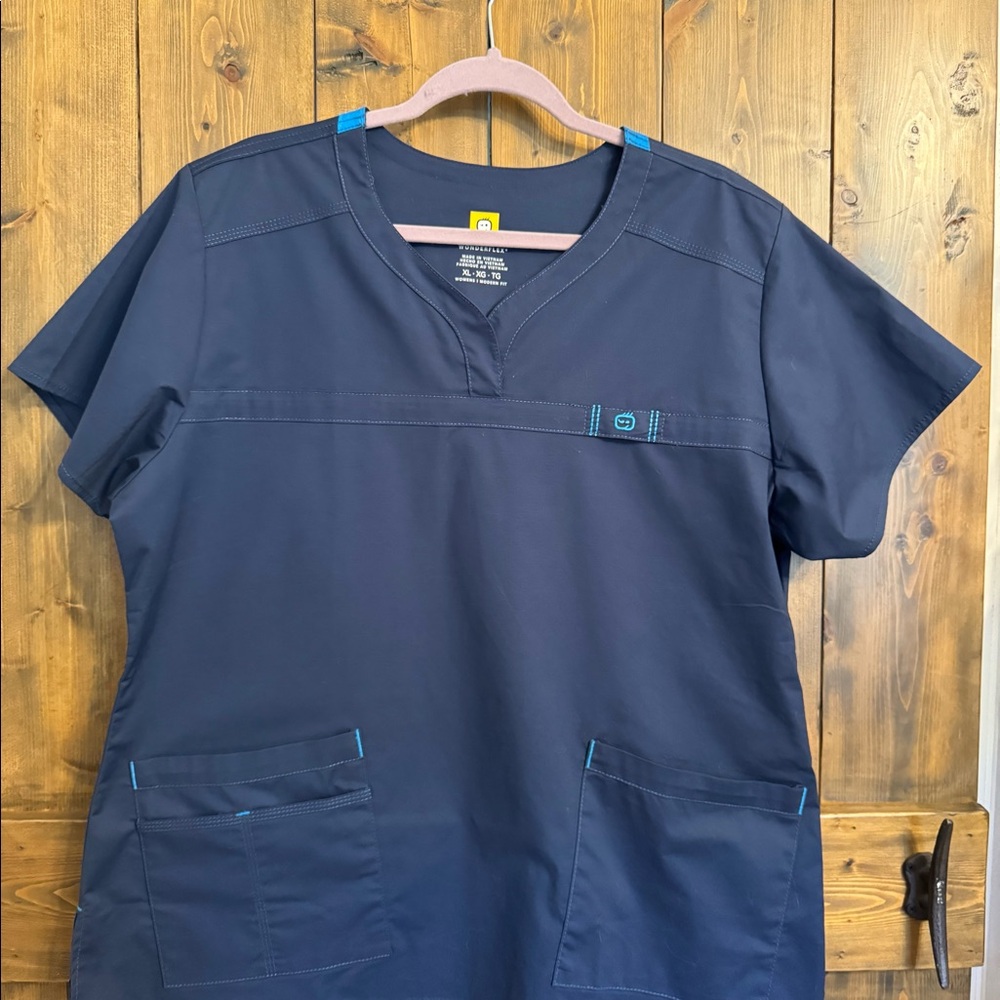 Navy Scrub Top